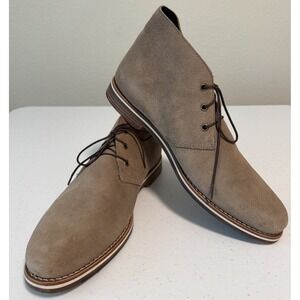 Helm Declan‎ Chukka Boots Suede Tan Men's Size 11.5 M US - M00118 Made in Brazil